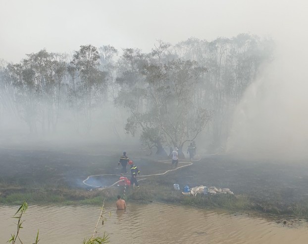 Vụ cháy ở Vườn quốc gia Tràm Chim tỉnh Đồng Tháp, nhận định có người xâm nhập trái phép và dùng lửa bất cẩn- Ảnh 1.