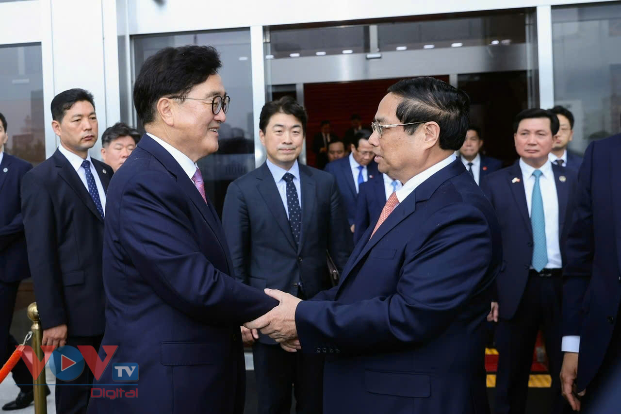 Thủ tướng Chính phủ Phạm Minh Chính hội kiến Chủ tịch Quốc hội Hàn Quốc Woo Won-sik- Ảnh 1.