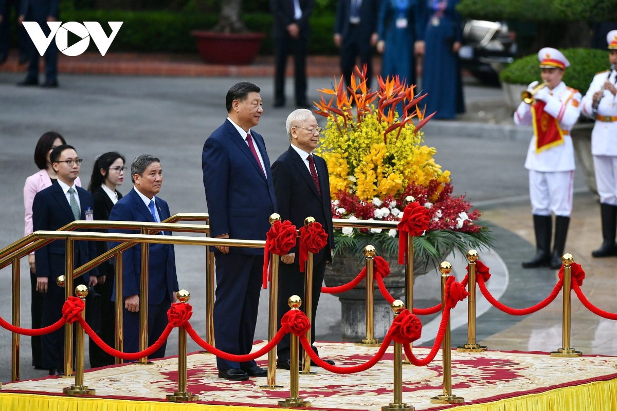 Một số hình ảnh Tổng Bí thư tiếp nguyên thủ và lãnh đạo các nước tại Hà Nội- Ảnh 3.