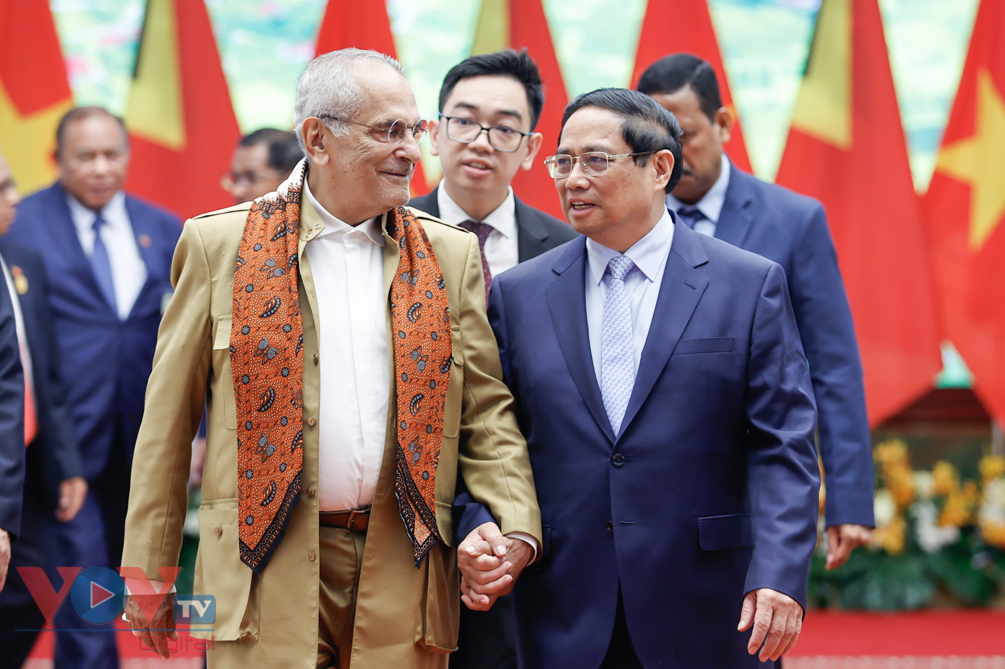 Thủ tướng Chính phủ Phạm Minh Chính hội kiến Tổng thống Timor-Leste Jose Ramos-Horta- Ảnh 1.