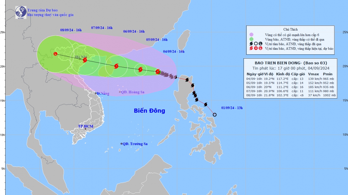 Bão số 3 giật cấp 16 trên vùng biển phía Đông khu vực Bắc Biển Đông- Ảnh 1.