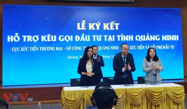 Cục Xúc tiến Thương mại (Bộ Công Thương), Sở Công Thương tỉnh Quảng Ninh ký kết các hỗ trợ kêu gọi đầu tư tại Quảng Ninh và đẩy mạnh xuất khẩu hàng hóa của tỉnh Quảng Ninh ra thị trường nước ngoài