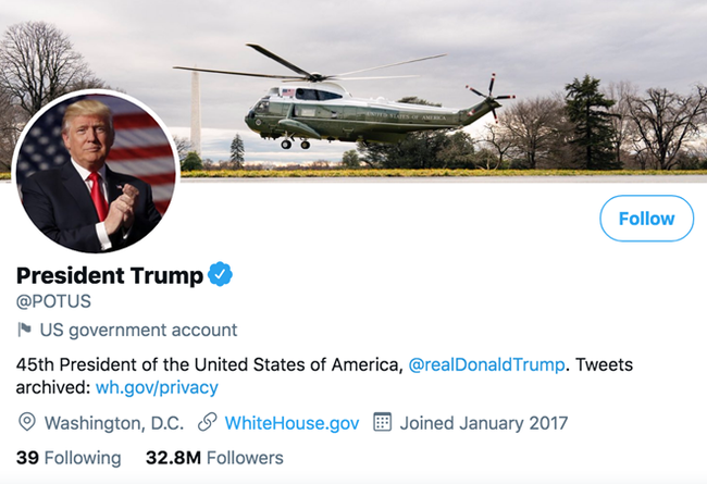 Twitter chuẩn bị thu hồi tài khoản tổng thống của ông Trump - Ảnh 1.