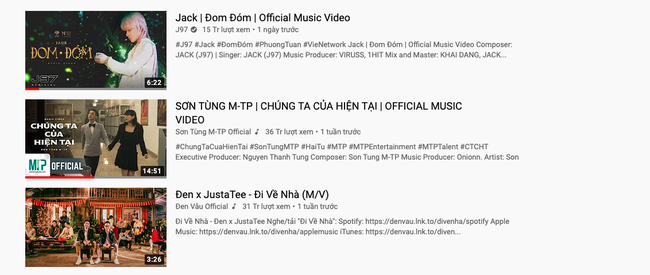 MV mới của Jack vượt Sơn Tùng M-TP, chính thức đứng Top 1 sau 2 ngày ra mắt - Ảnh 2.