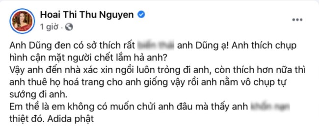 Biến căng: Chồng Thu Phương viết tâm thư giải thích về ảnh NS Vân Quang Long, đáp trả và chỉ trích ngược lại Hoa hậu Thu Hoài - Ảnh 2.