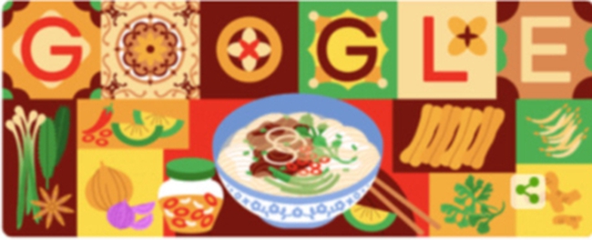 Phở Việt Nam được tôn vinh trên Google Doodle - Ảnh 1.