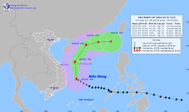 Tin bão khẩn cấp: Bão số 9 giật tên cấp 17 gây mưa lớn từ Thừa Thiên Huế đến Phú Yên - Ảnh 1.
