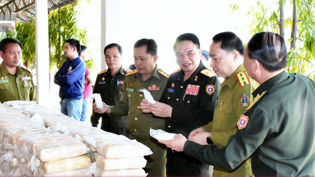 Lào: Công an tỉnh Savannakhet phát hiện lượng ma túy lớn - Ảnh 1.