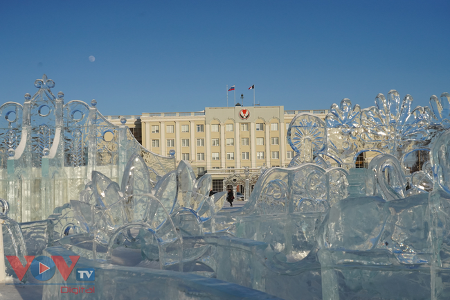 Lễ hội điêu khắc trên băng tại Izhevsk, Cộng hòa Udmurt (LB Nga) - Ảnh 3.