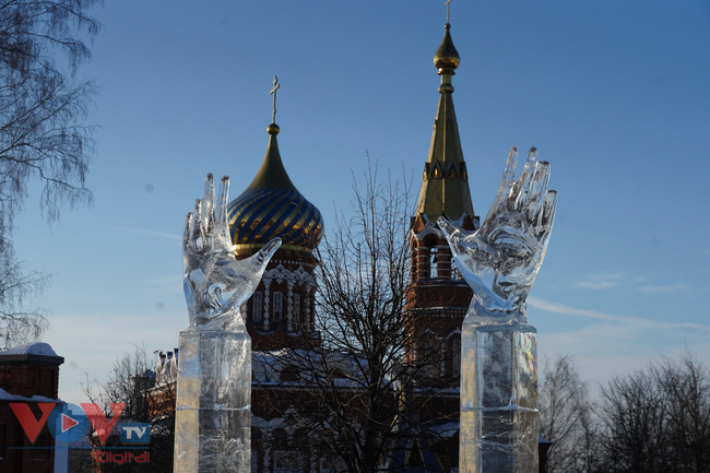 Lễ hội điêu khắc trên băng tại Izhevsk, Cộng hòa Udmurt (LB Nga) - Ảnh 4.