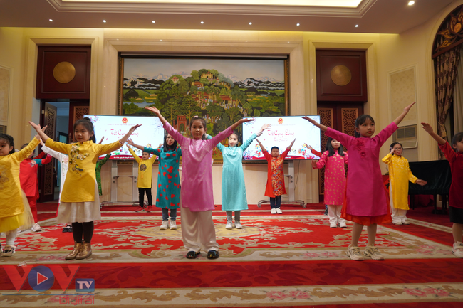 Đại sứ quán Việt Nam tại Bắc Kinh tổ chức đón Tết cho người Việt xa quê - Ảnh 3.
