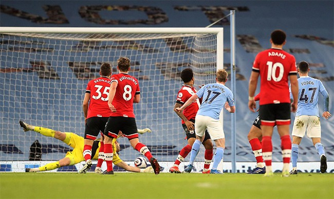 Kết quả Man City 5-2 Southampton: Đại tiệc bàn thắng ở Etihad - Ảnh 1.