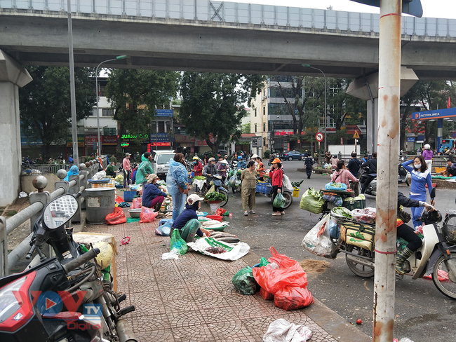 Hà Nội: Chợ cóc, chợ tạm lấn chiếm vỉa hè, lòng đường - Ảnh 17.