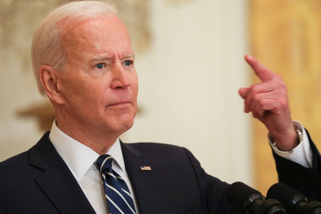 Tổng thống Mỹ Joe Biden họp báo chính thức lần đầu tiên - Ảnh 1.