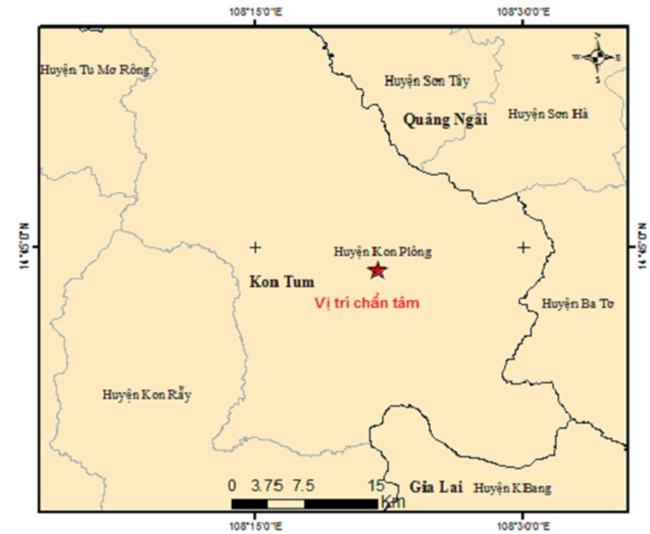 Liên tiếp xảy ra 2 trận động đất tại tỉnh Kon Tum - Ảnh 2.