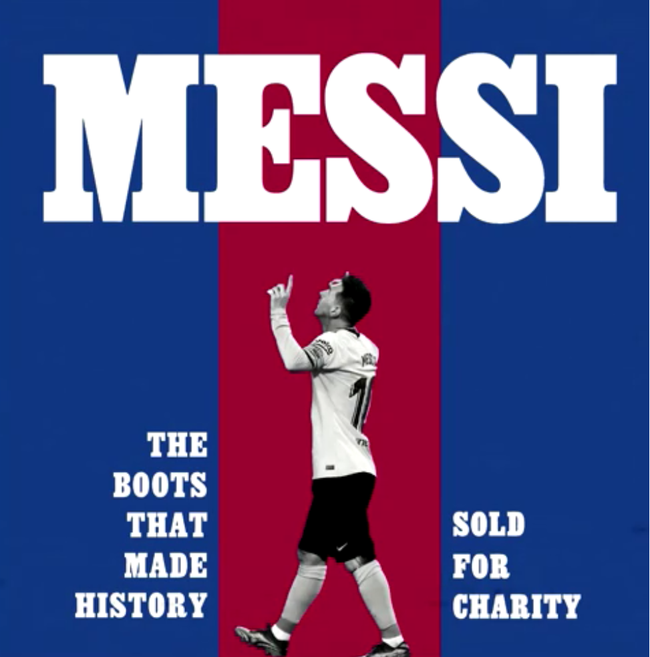 Đôi giày kỷ lục của Messi phá thêm kỷ lục trên sàn đấu giá - Ảnh 1.