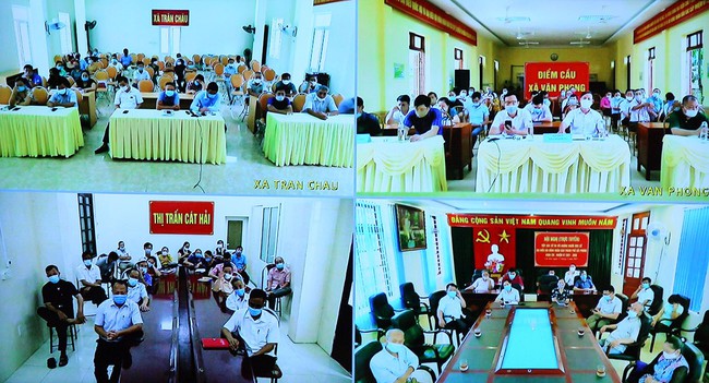 Đồng chí Nguyễn Văn Tùng, Chủ tịch UBND thành phố cùng các ứng cử viên đại biểu HĐND thành phố tiếp xúc cử tri tại huyện Cát Hải - Ảnh 11.