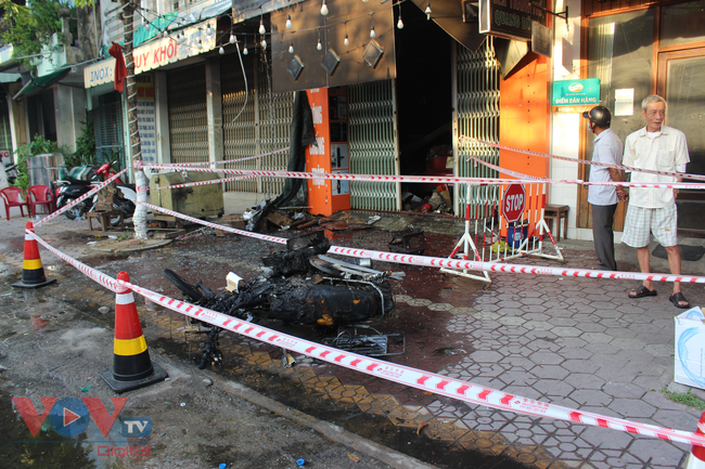 vov_ cửa hàng bán thiết bị điện Quang Dũng số nhà 812 đường Quang Trung, phường Chánh Lộ, thành phố Quảng Ngãi, nơi xảy ra vụ cháy .jfif