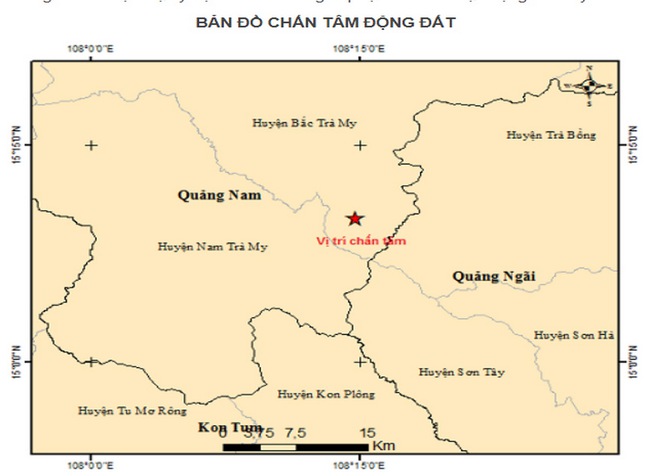 Quảng Nam: Lại xảy ra động đất ở huyện miền núi Bắc Trà My - Ảnh 2.