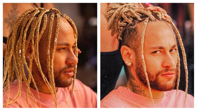 Neymar trình làng kiểu tóc 'bạch tuộc' siêu dị - Ảnh 1.