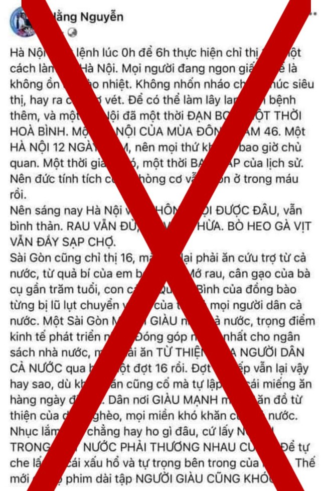 Đăng bài gây phẫn nộ, chủ tài khoản Facebook 'Hằng Nguyễn' bị mời lên làm việc - Ảnh 1.
