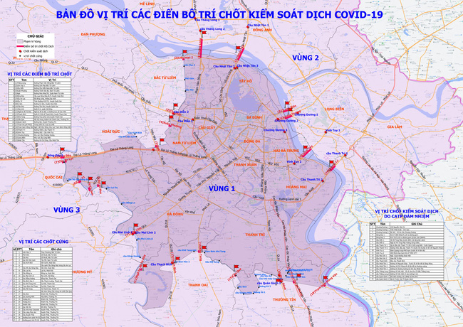 Hà Nội: Hướng dẫn người dân lưu thông giữa 3 vùng từ ngày 6/9 - Ảnh 1.