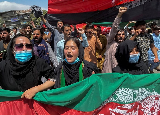Taliban siết chặt biểu tình ở Afghanistan - Ảnh 1.