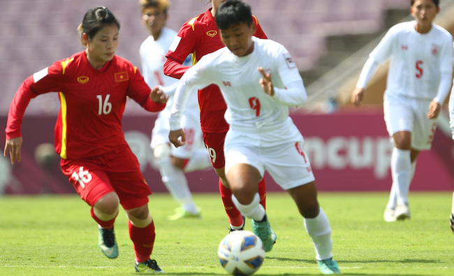 Kết quả Việt Nam 2-2 Myanmar: Việt Nam giành vé vào tứ kết Cúp bóng đá nữ châu Á 2022 - Ảnh 1.