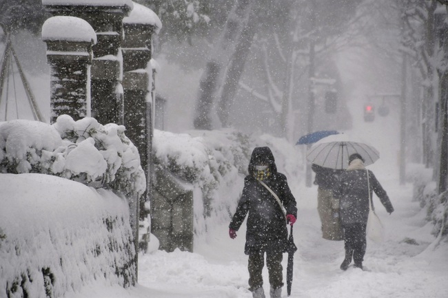 Nhật Bản: Tuyết vẫn rơi dày đặc, gần 100 người thương vong - Ảnh 1.
