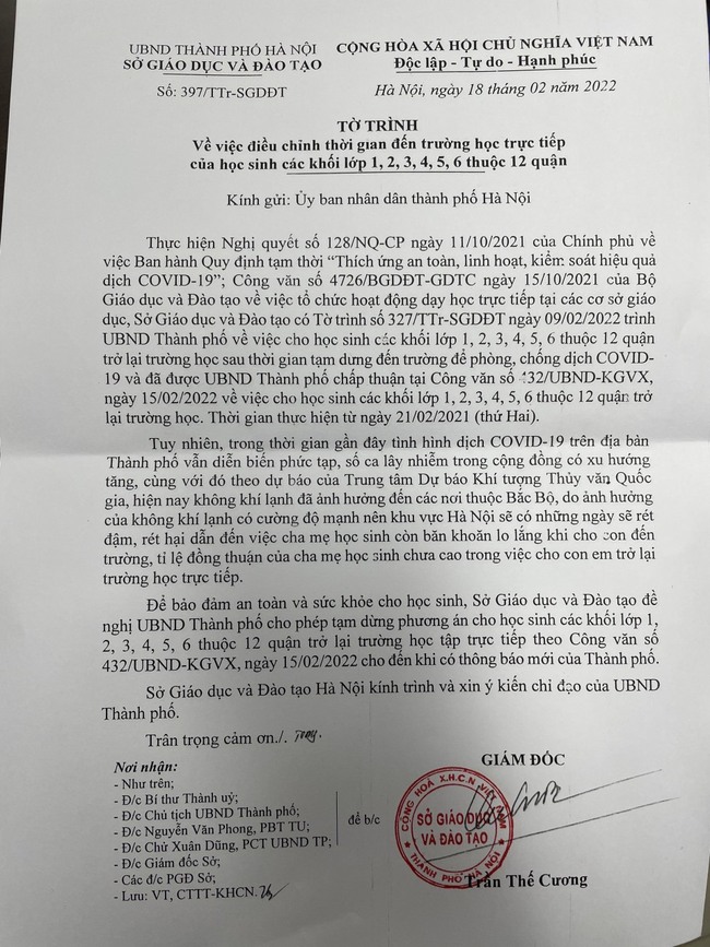 Học sinh tiểu học nội thành Hà Nội chưa trở lại trường vào ngày 21/2 - Ảnh 1.