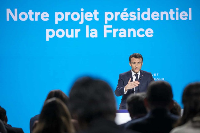 Bầu cử Pháp 2022: Tổng thống Macron công bố cương lĩnh tái tranh cử - Ảnh 2.