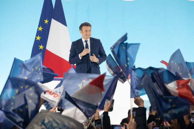 Bầu cử Tổng thống Pháp: Ông Emmanuel Macron và bà Marine Le Pen chiến thắng vòng 1 - Ảnh 1.