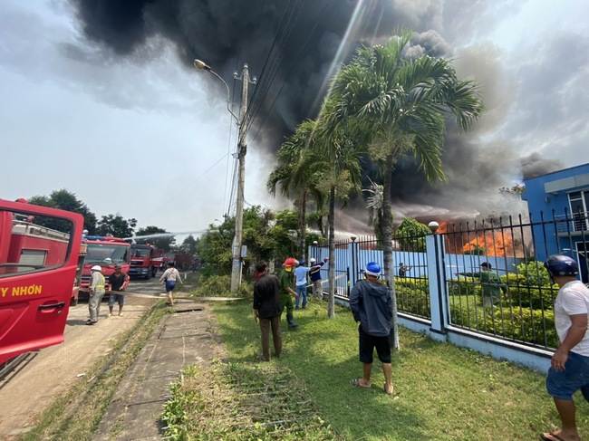 Bình Định: Dập tắt đám cháy lớn tại công ty Tấn Phát - Ảnh 6.