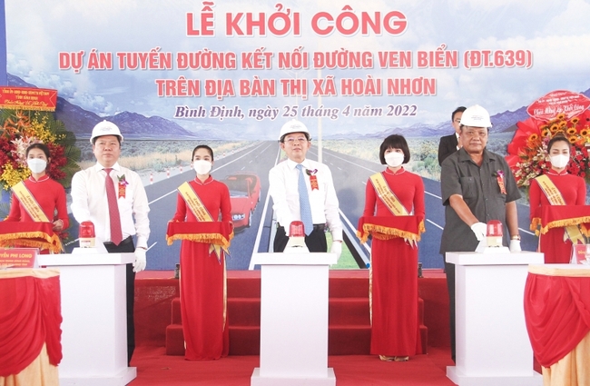 Bình Định: Khởi công tuyến đường ven biển Hoài Nhơn hơn 700 tỷ đồng - Ảnh 3.
