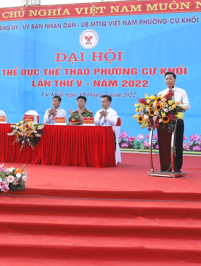 Quận Long Biên: Phường Cự Khối tổ chức Đại hội Thể dục Thể thao lần thứ V, năm 2022 - Ảnh 2.