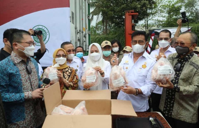'Giải cứu cơm gà', Indonesia xuất khẩu hàng chục tấn gà sang Singapore - Ảnh 2.