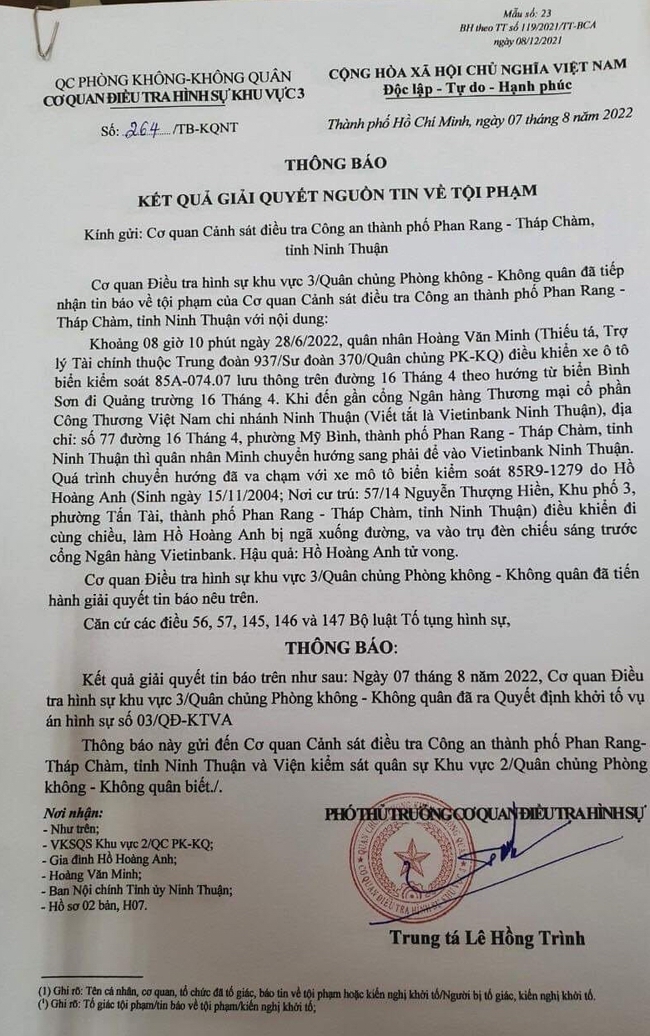 Khởi tố vụ án tài xế gây tai nạn giao thông khiến nữ sinh tử vong ở Ninh Thuận  - Ảnh 1.