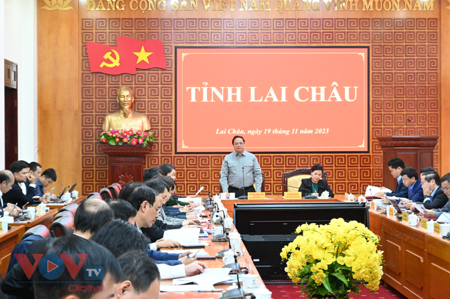 Thủ tướng Phạm Minh Chính làm việc với Ban Thường vụ Tỉnh ủy Lai Châu- Ảnh 2.