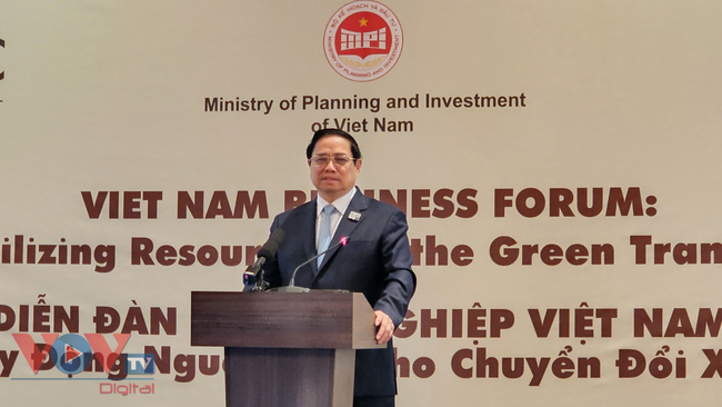 Thủ tướng Phạm Minh Chính dự Diễn đàn “Huy động nguồn lực cho chuyển đổi xanh”- Ảnh 3.