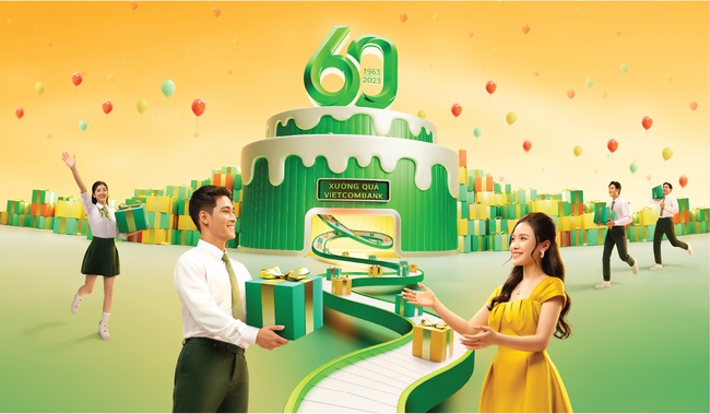 Vietcombank dành hơn 160.000 quà tặng cho khách hàng nhân dịp sinh nhật 60 năm - Ảnh 1.