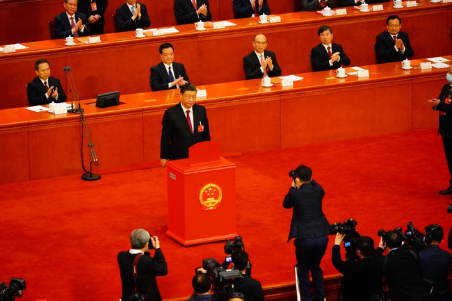 Chủ tịch Trung Quốc Tập Cận Bình tái đắc cử nhiệm kỳ thứ 3 - Ảnh 1.
