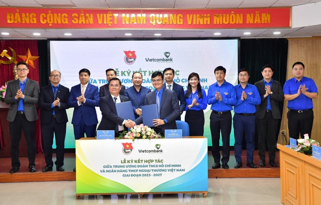Vietcombank và Trung ương Đoàn TNCS Hồ Chí Minh tổ chức Lễ ký kết hợp tác giai đoạn 2023-2027 - Ảnh 3.