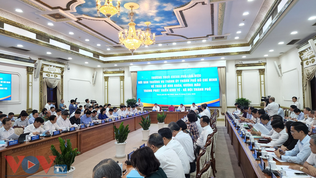 Thủ tướng chủ trì cuộc làm việc của Thường trực Chính phủ với Ban Thường vụ Thành ủy Tp. Hồ Chí Minh   - Ảnh 2.