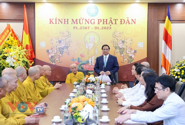 Thủ tướng Chính phủ Phạm Minh Chính dự Đại lễ Phật đản Phật lịch 2567 - Ảnh 4.