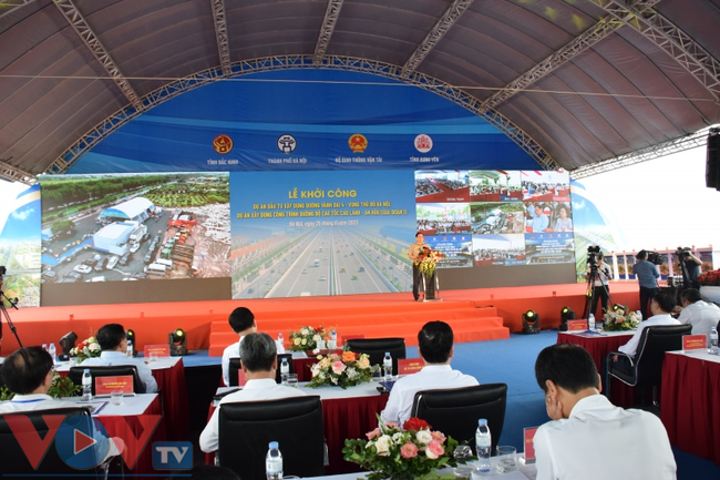 Thủ tướng Phạm Minh Chính tuyên bố khởi công Dự án đầu tư xây dựng đường vành đai 4 – Vùng thủ đô Hà Nội - Ảnh 4.