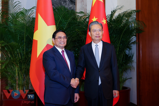 Thủ tướng Phạm Minh Chính hội kiến Tổng Bí thư, chủ tịch nước Trung Quốc Tập Cận Bình - Ảnh 4.