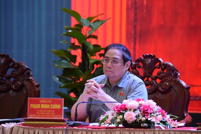 Thủ tướng Phạm Minh Chính tiếp xúc cử tri tại Cần Thơ  - Ảnh 1.