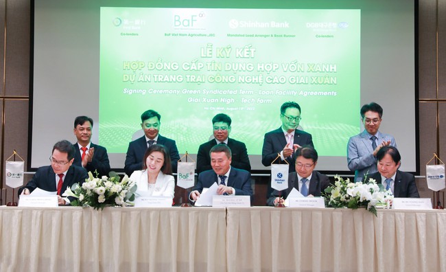 Ký kết thành công hợp đồng cấp tín dụng hợp vốn xanh  giữa nhóm ngân hàng Hàn Quốc, Đài Loan (Trung Quốc) với BAF Việt Nam - Ảnh 2.