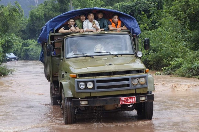 Nhiều địa phương ở Lào bị ngập lụt do mưa lớn trên diện rộng - Ảnh 1.