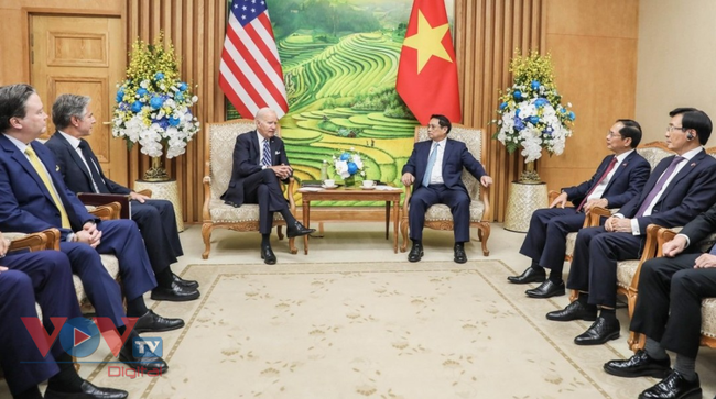 Thủ tướng Phạm Minh Chính hội kiến Tổng thống Hoa Kỳ Joe Biden  - Ảnh 1.